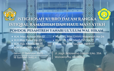 Istighosah Kubro Dalam Rangka Istiqbal Ramadhan Dan Haul Masyayikh Pondok Pesantren Yanabi’ul ‘Ulum Wal Hikam